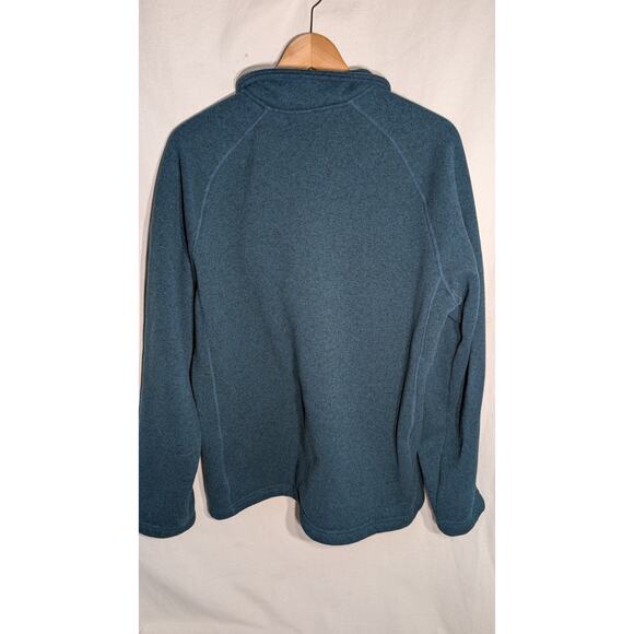 Urban Frontier Mens Quarter Zip Fleece Lined Pullover Sweater Sz L Pocket Zipper - Picture 3 of 6